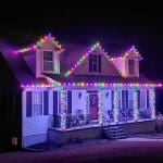 Christmas light installation